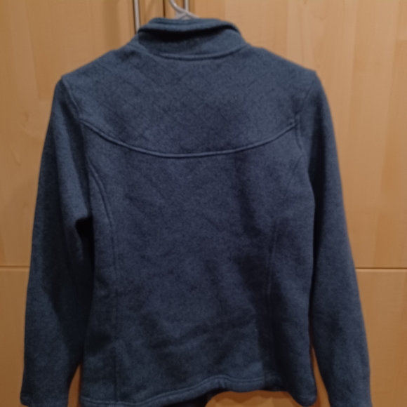 Women's North Face Teal Fleece Jacket - Picture 2 of 5